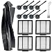 LesinaVac Accessories Kit for Shark ION Robot Vacuum Cleaner R85 RV850 RV850BRN RV850WV S87 RV851WV RV700_N RV720_N RV750_N Replacment Parts Pack of 1 Main Brush, 4 Hepa Filters, 8 Side Brushes.