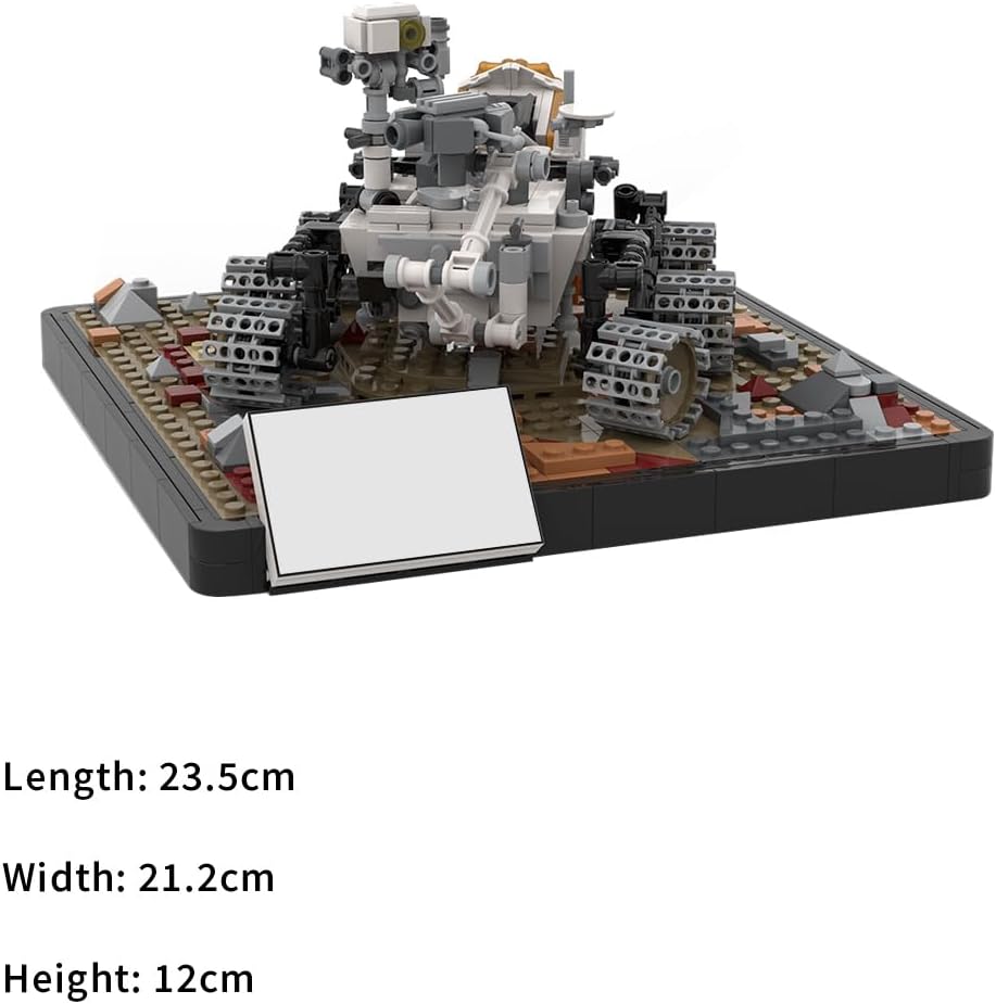 Mars Rover Building Blocks Set, Space Exploration Kit with Science Instruments & Robotic Arm, Space Series Bricks, STEM Construction Vehicle Model, Educational Bricks Gift for Teens & Adults, 910PCS