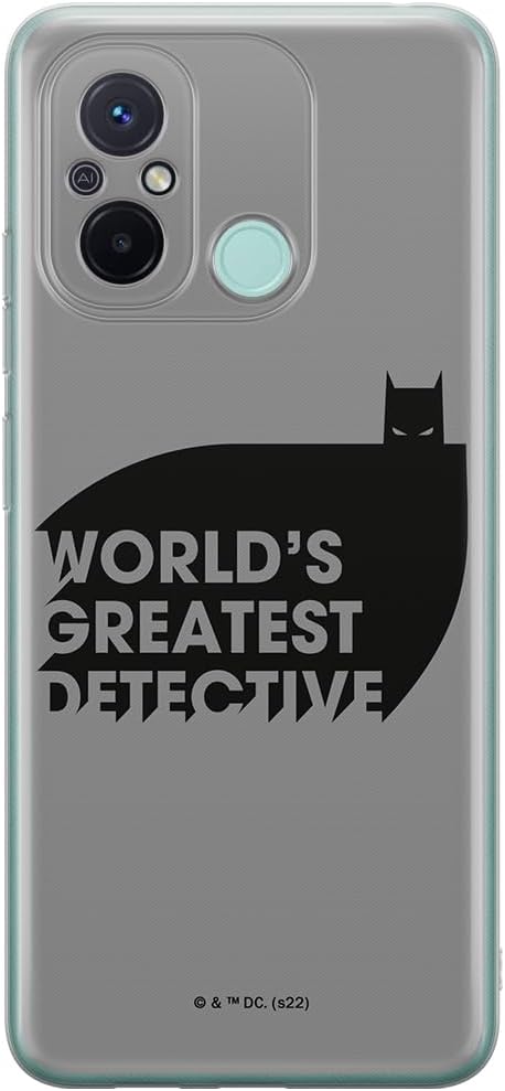 ERT GROUP mobile phone case for Xiaomi REDMI 12C/ REDMI 11A original and officially Licensed DC pattern Batman 051 optimally adapted to the shape of the mobile phone, case made of TPU