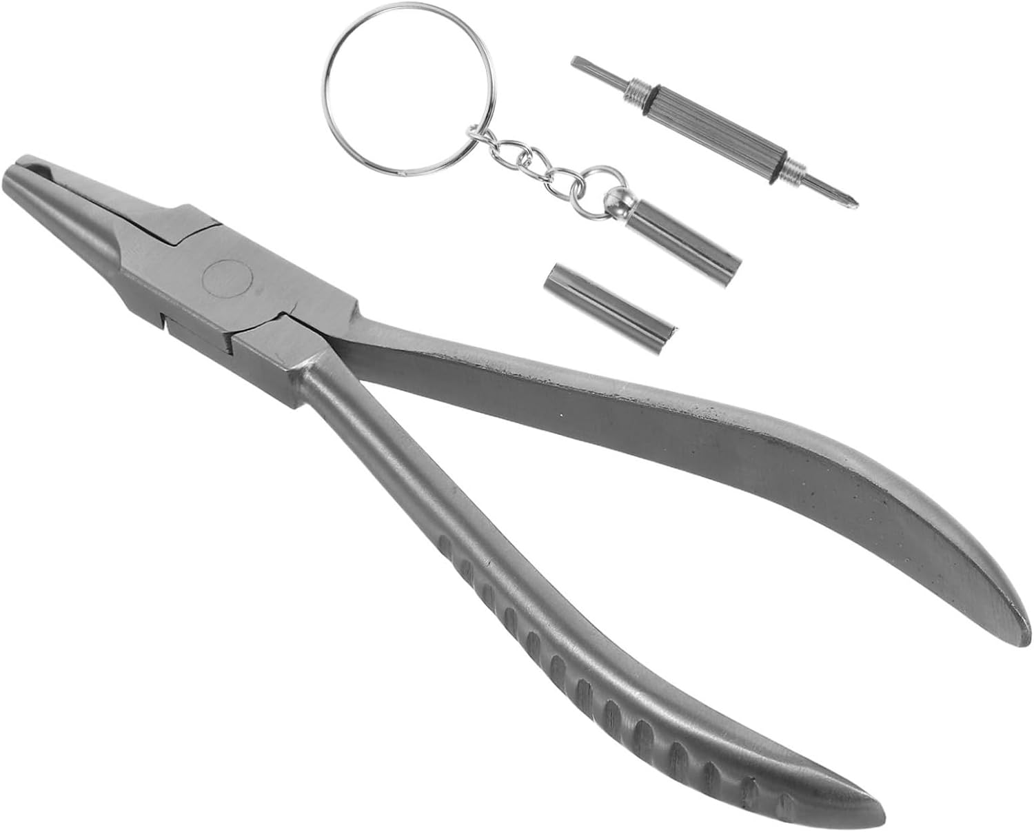 2pcs Stainless Steel Eyeglass Repair Pliers Kit with Nose Pad Tool and Screwdriver for Efficient Eyewear Repairs and Glasses Maintenance Tools