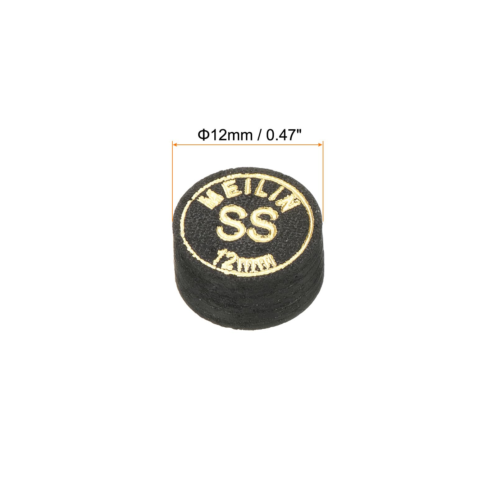 PATIKIL Kit De 4 Puntas Para Taco De Billar 12 Mm – Juego De Repuesto H/M/S/2S (Dura, Media, Suave Y Super Suave) Con Pegamento