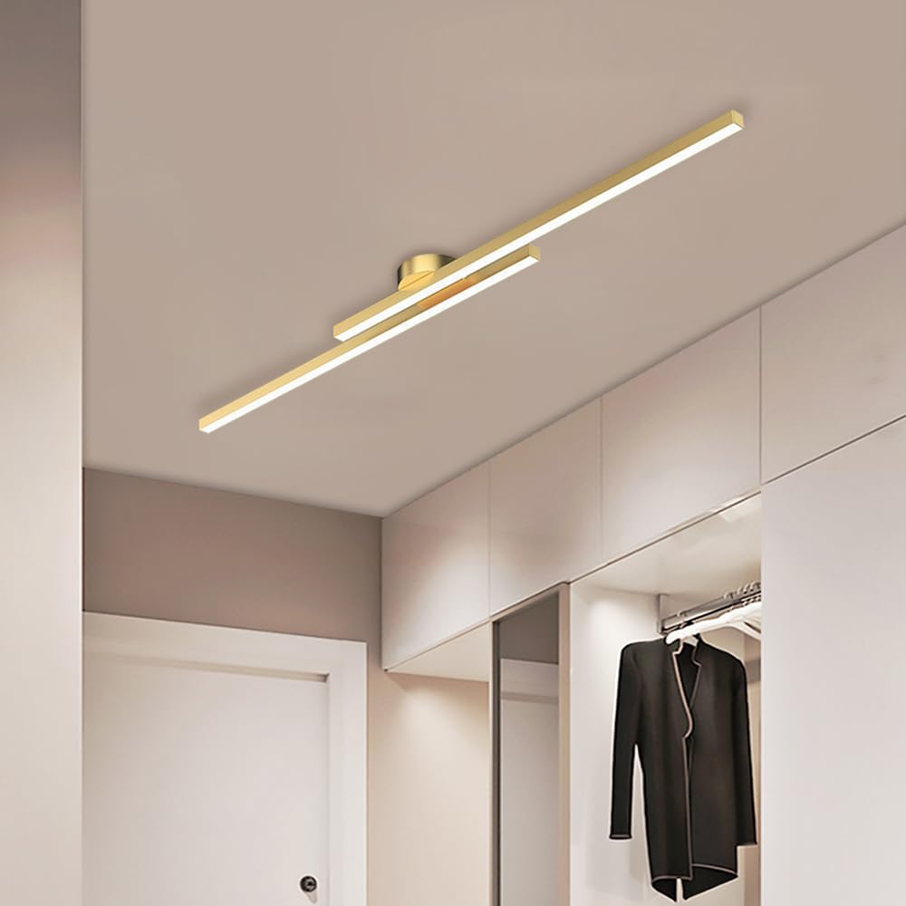 Liniowa lampa sufitowa LED, nowoczesna, do zabudowy, minimalistyczna, do korytarza, salonu, sypialni, kuchni/D4000K/120 cm