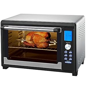 Syntrox Germany 45 liter digitale mini-oven met luchtcirculatie en roterende spies mini-oven pizzaoven