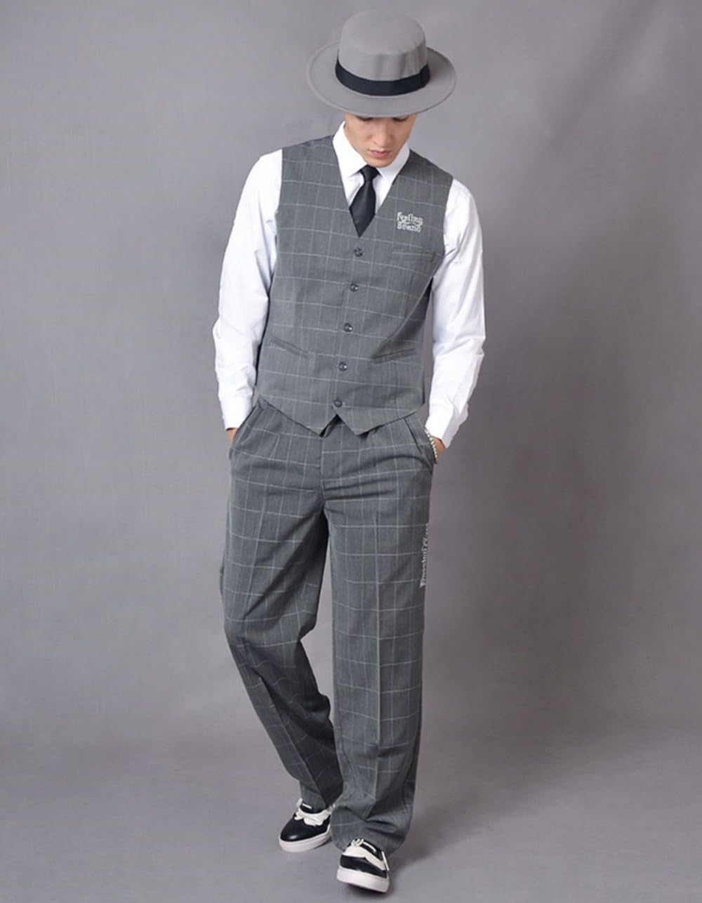 ロックダンス衣装 レディース メンズ 大人 ベスト スラックス スーツ