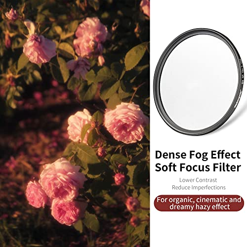 Walking Way 46mm White Mist Diffusion Filter Set (Soft 1 & 2), Soft Focus Dreamy Fog Effect Lens Filter 2pcs - Image 3