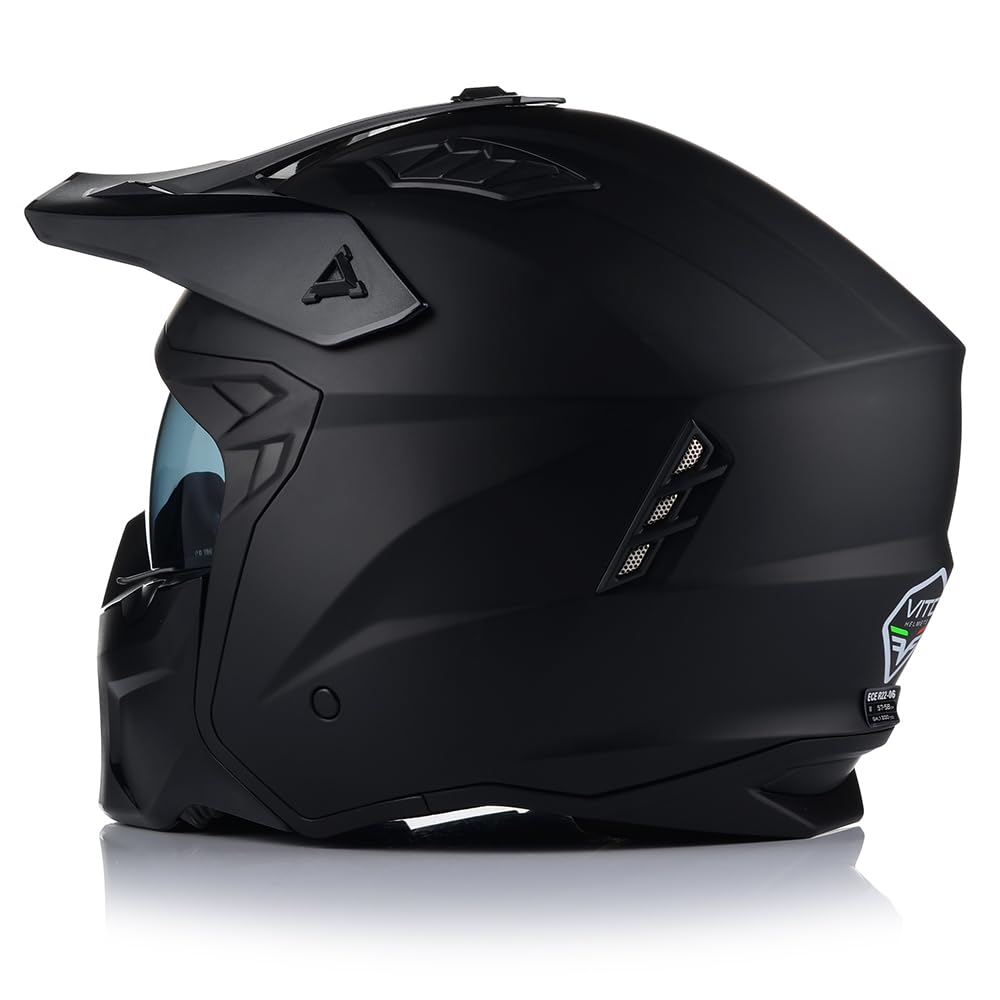 Vito Jet Predator kask czarny matowy