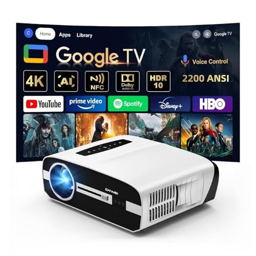 Ultra HD 4K Google TV Projector with Dolby Audio