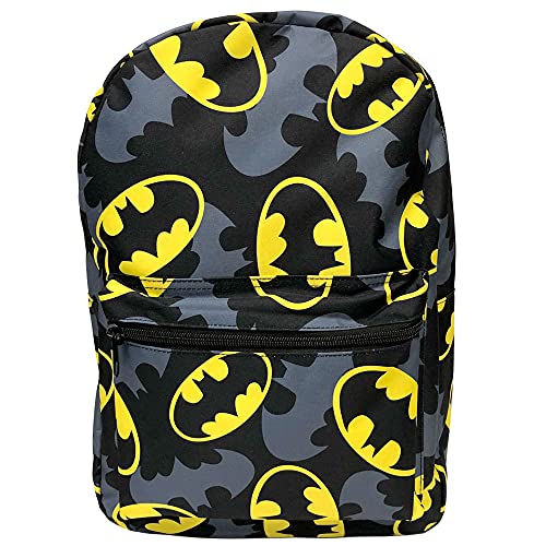 Bioworld Batman Logo Backpack, fits A4 with internal padded laptop/tablet pouch