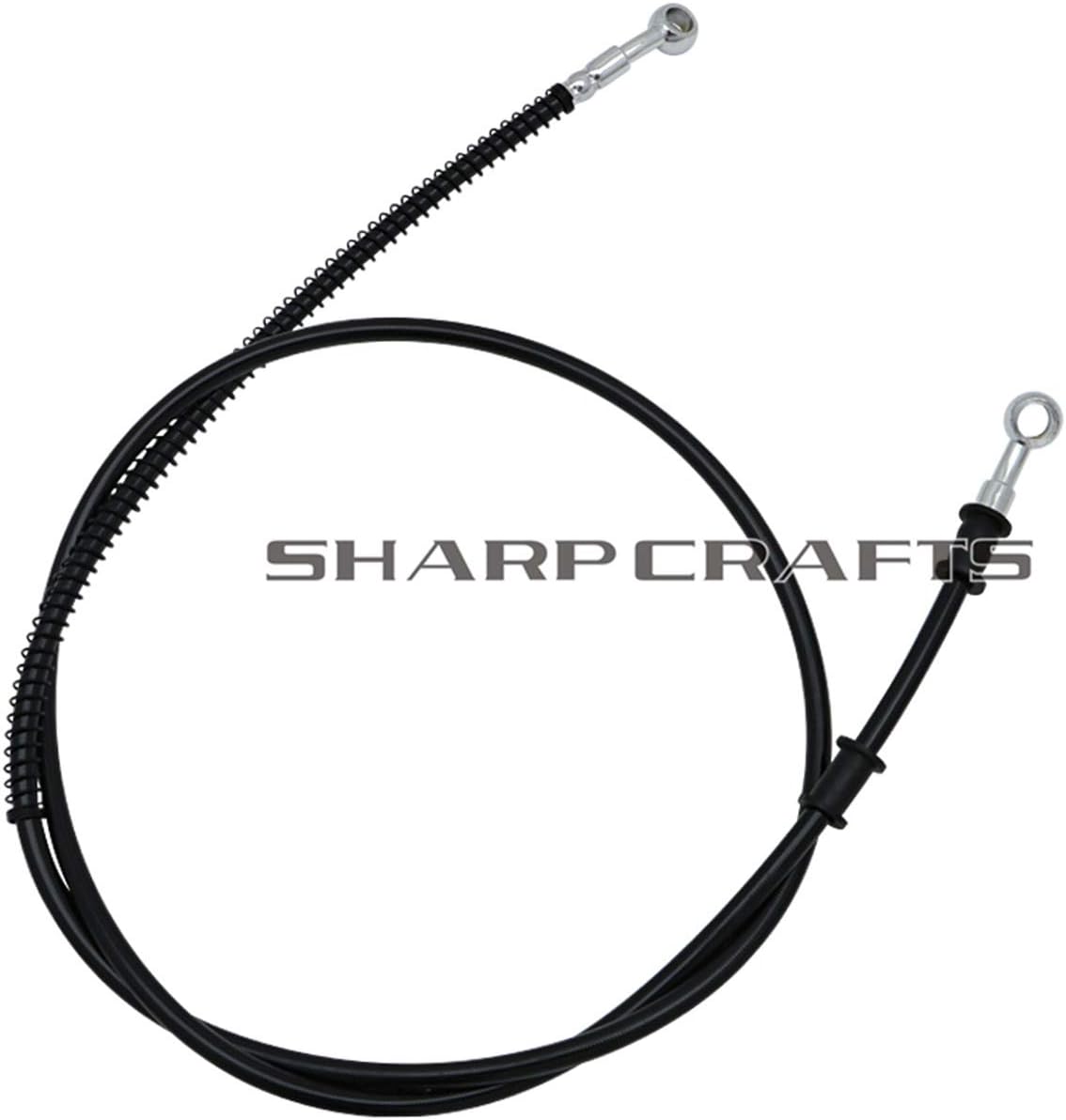 Motorcycle Front Hydraulic Brake Oil Hoses cable Lines Compatible with/Replacement For Harley Sportster XL 883 1200 X48 (150cm)