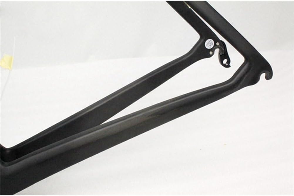 TUJISEK 700C Road Bikes Frame Carbon Fibre Frameset with Fork + Headset 43/46/48/51/54/57CM Frame Ultra Light V Brake QR 130MM Semi Internal Routing
