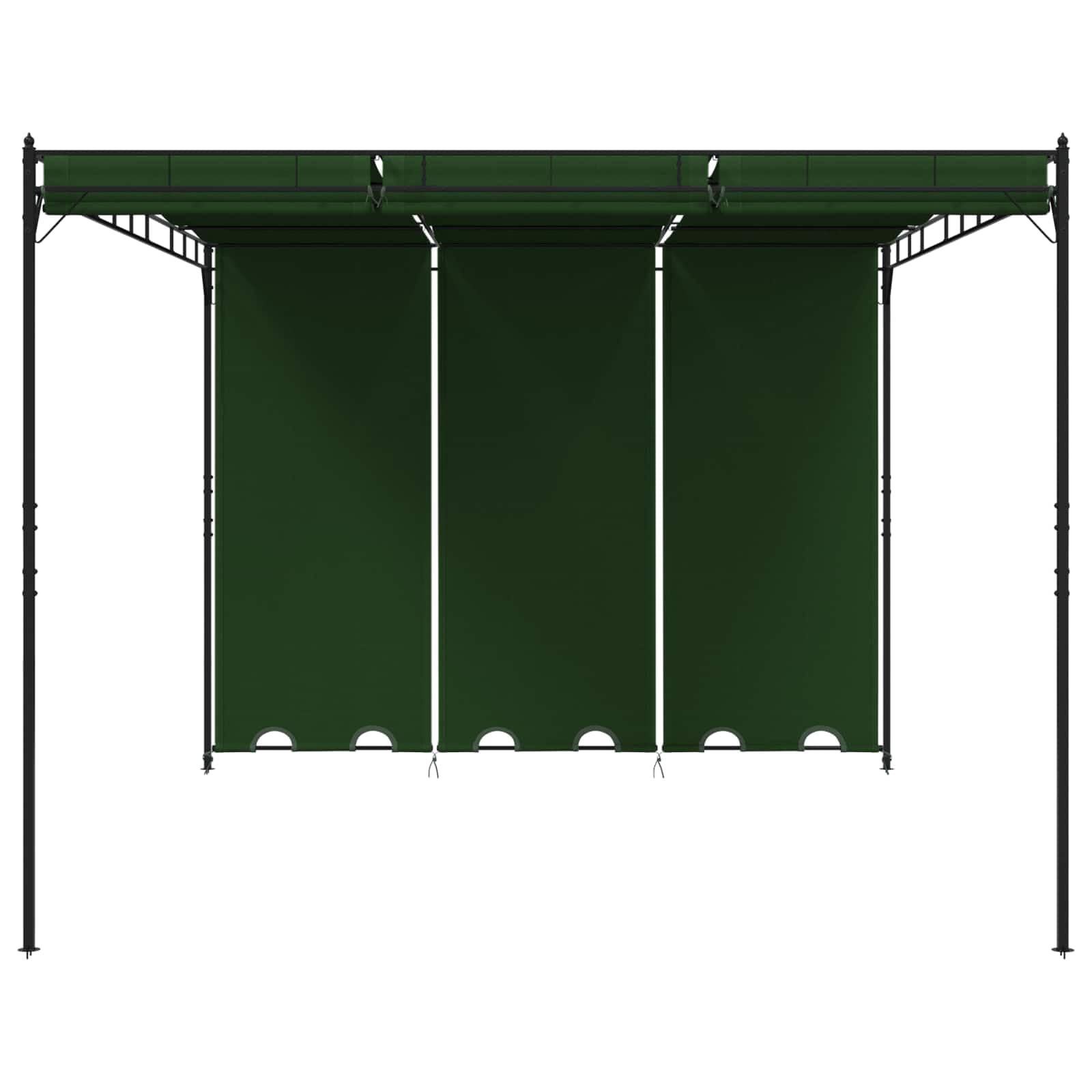 Pawilon 4 x 3 x 2,3 m, zielony, poliester, stal