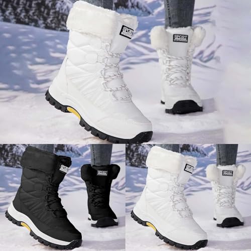 Botte De Neige Cuissardes Plates Country Femme Chaussure Bottines Orthopédiques Pluie Fantaisie Hiver Chaussures Gros Mollet Hugg pour Apres Ski