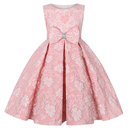 Princess Bow Design Girls Dress Girls Party Suitable for Aged 2-14
