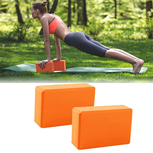 Racev Dance Blocks Yoga Block Yoga Blocks Yoga Starter Kit Support Deepen for Yoga Yoga Support Blocks Yoga Set Yoga Blocks And Bricks Yoga Block Set orange,2pcs