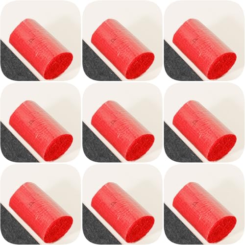 Image of Yglnden 10 Bundles Latch Hook Kit Colorful Yarn Bundles Cut Rug DIY Latch Hook Yarn for Handmake Craft Sewing Knitting for Adults (10 Bundles# Red B)