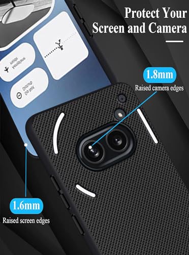 Image of VIDO Super Frosted Raised Camera Protect Soft Back Case Cover for Nothing Phone 2a 5G / Nothing Phone 2a Plus
