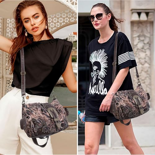 Image of Angel Kiss Hobo Bags for Women Vegan Leather Purses and Handbags Ladies Chic Shoulder Bags Crossbody Purses with Metal Studs