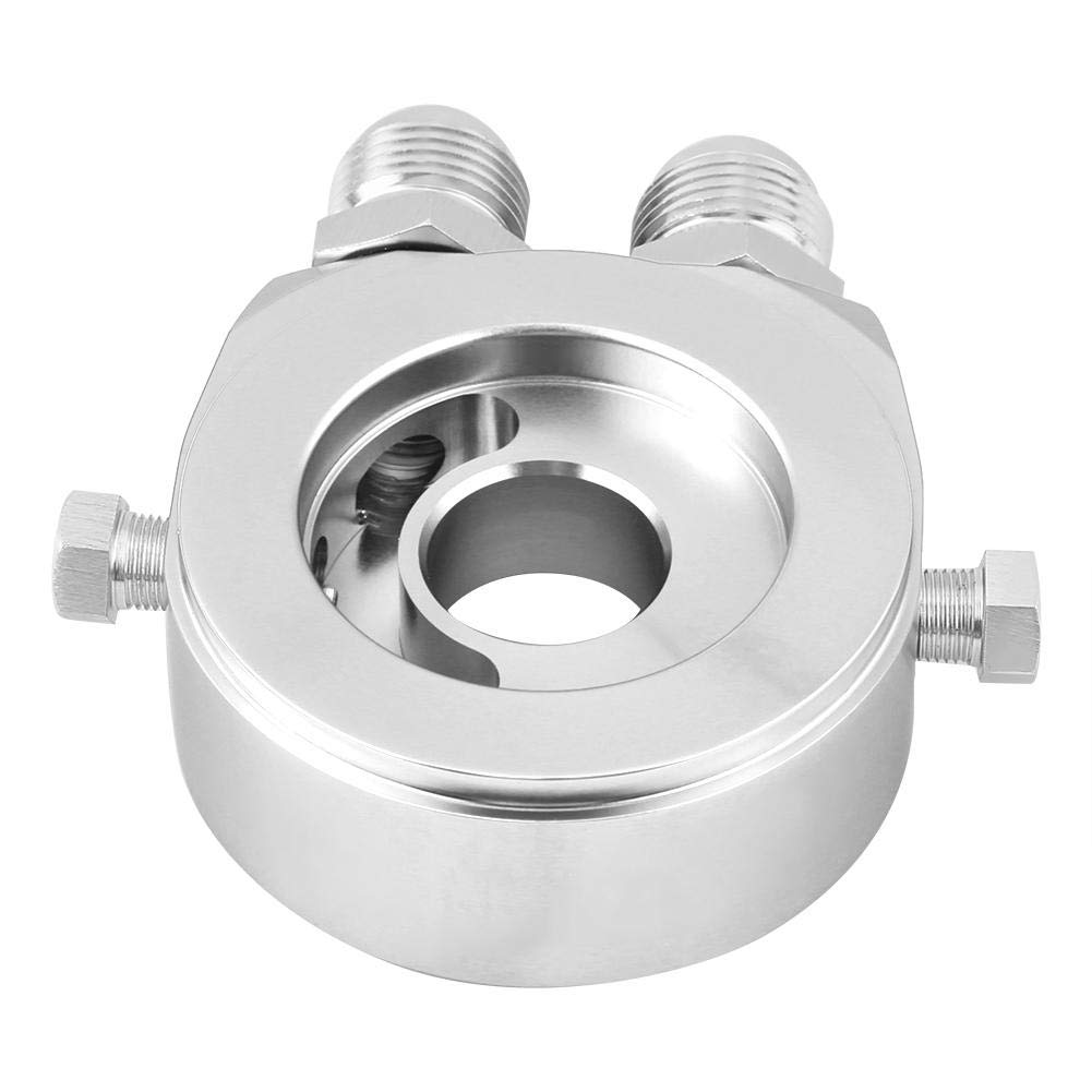 Adaptador de filtro de aceite Aramox tipo sándwich M20 x 1.5, kit de radiador enfriador de aceite 1/8 NPT, aleación de aluminio con juego de reemplazo de juntas extra — view 8