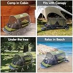 Night Cat Pop-up Mosquito Tente: 1 Tente de camping avec écran de bogue Adultes Les enfants se marient avec un lit de camping (Exclué)