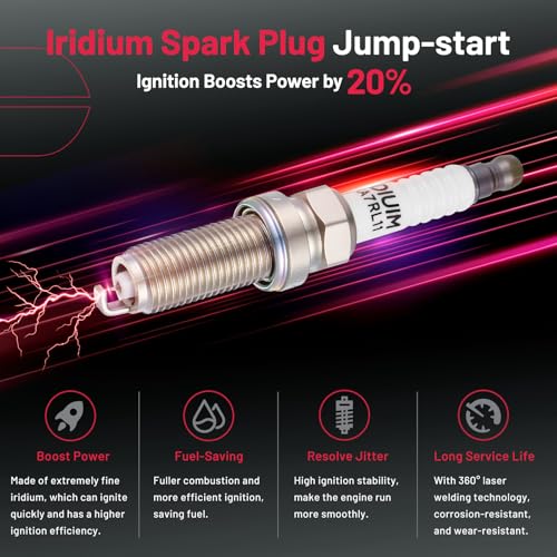 Image of BDFHYK Ignition Coil UF677 and Spark Plug 93501 for Nissan Armada 2017-2020