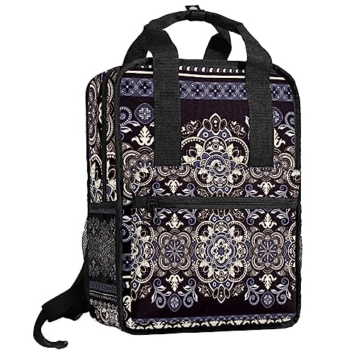 Sac à dos garçons imprimé floral vintage avec bretelles ajustables confortables