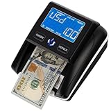 Perco Portable Counterfeit Bill Detector with UV/MG1/MG2/IR Smart Detection, Compact Lightweight Design – Money Checker for Small Business, Retail, and On-The-Go Use