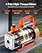 VEVOR Vacuum Pump, 3.5 CFM 1/4 HP, HVAC Single Stage Rotary Vane AC Vacuum Pump, for R134a R22 R410a Systems, with Oil Bottle, 1720 PRM, for Automotive Air Conditioner Maintenance Resin Degassing