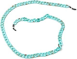 سوبايلا حبل حامل سلسلة نظارات من الاكريليك بتصميم ريترو بالوان الحلوى للنساء والرجال مقاس 70 سم