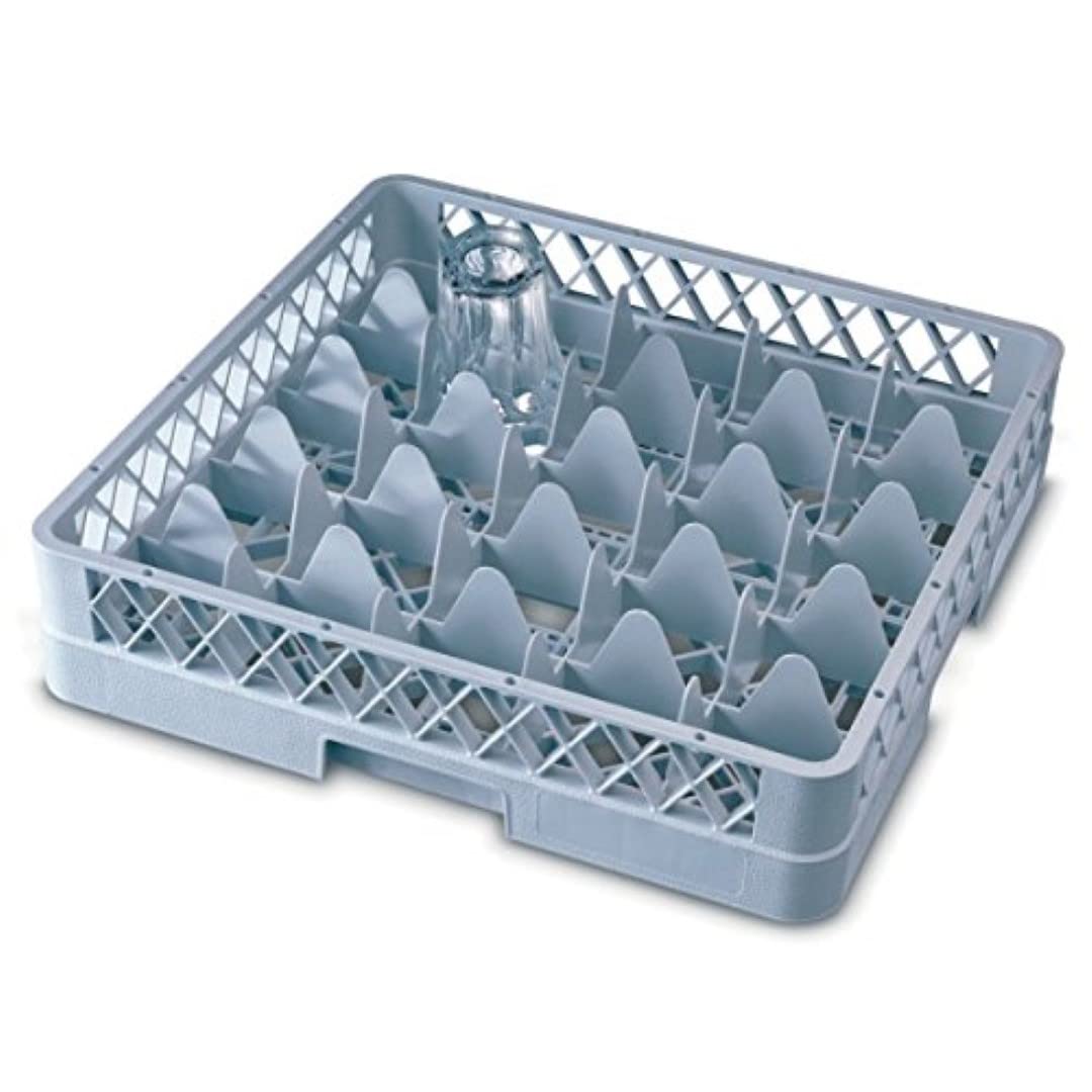 Genware NEV-GR25-3 Glass Rack, 25 Comp With 3 Extenders