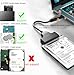 FRIGRAF High Speed SATA to USB 3.0 Cable, SATA to USB Adapter for 2.5”SSD & HDD,2in1 Sata Cable Type-C/Type-A (USB to 2.5 SSD HDD)