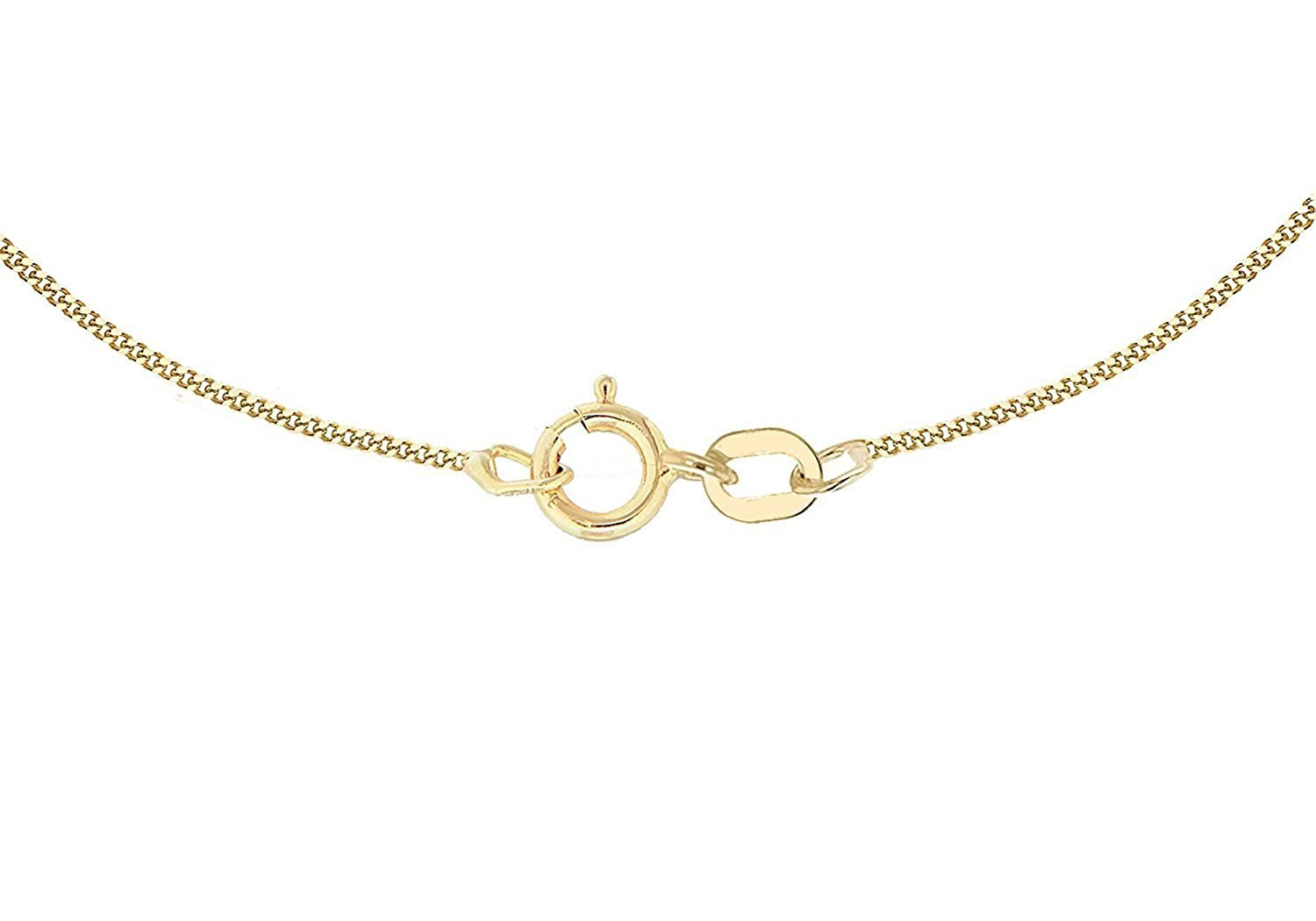 PRINS JEWELS 14 Karat 585 Gold Feine Panzerkette Gelbgold Kette – Breite 0.90 mm - Länge wählbar
