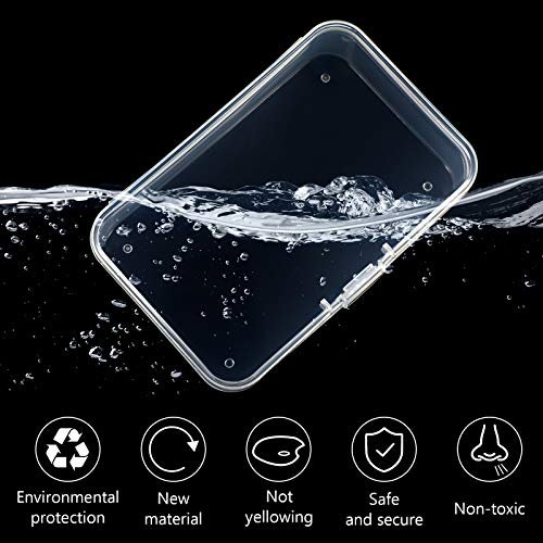 6 Pieces Mini Plastic Clear Beads Storage Containers Box for Collecting Small Items, Beads, Jewelry, Business Cards, Game Pieces, Crafts (3.27 x 2.13 x 1.02 Inch) - Image 4