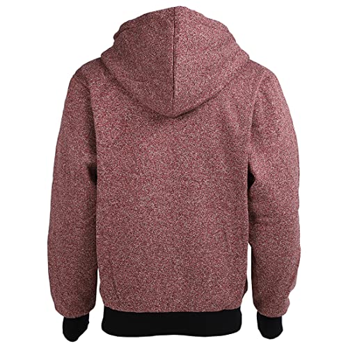 Image of Gary Com Heavyweight Sherpa Hoodies for Men, Thick Fleece Lined Full Zip Up Winter Warm Sweatshirts Work Jackets