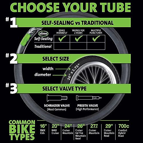 Slime Extra Stong Self-Sealing Tube 26" x 1.75-2.125" Schrader