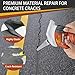 Concrete Crack Filler,2 Pack Cement Crack Sealant, High Elasticity Crack Filler Repair Sealer, Self Leveling Waterproof Caulking Glue Sealing Adhesive for Concrete Driveway, Patio, Sidewalk (Grey)