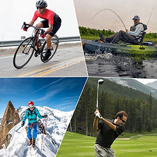 BONDDI Lunette de Soleil Sport Polarisée, Lunettes de Cyclisme Homme Femme pour Cyclisme, Conduite, Golf, Ski, Pêche et Course à Pied avec Protection UV400 et Monture TR90 Incassable - Image 8