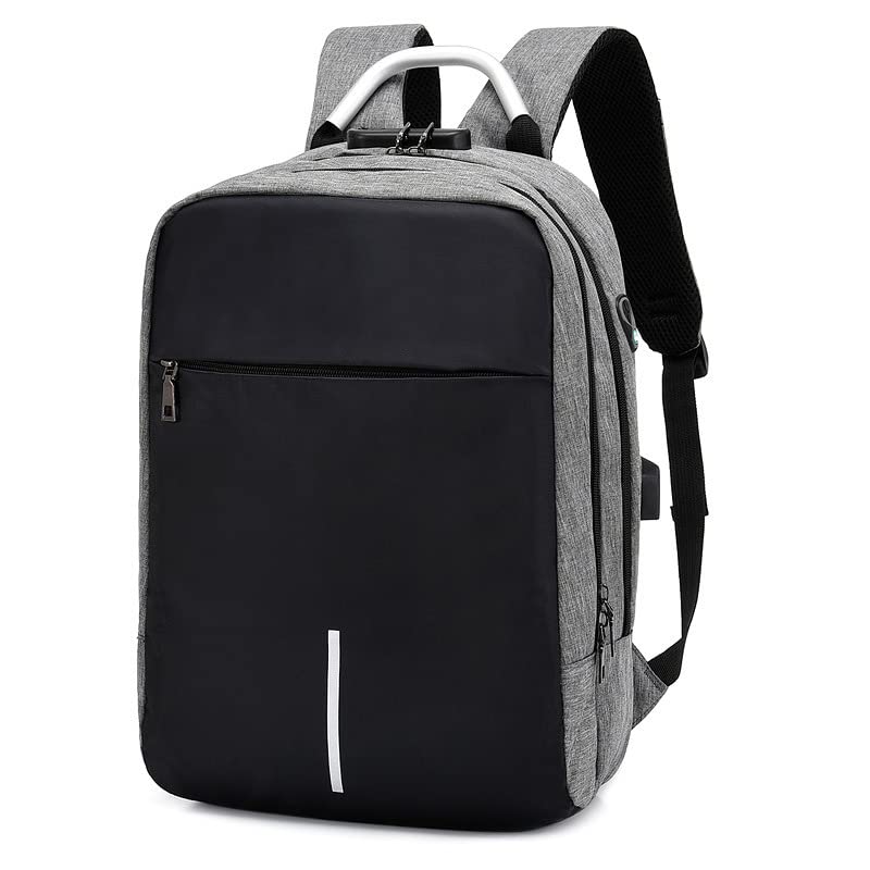Kraptick Premium Laptop Bag, Laptop Bag for Office, Travel Backpack, Water-Proof Laptop Backpack, Anti-Theft Bag for Men/Women with USB Charging Cable and Numeric Lock Mechanism for Safety (Grey) (B0CWL6X11G) Amazon Price History, Amazon Price Tracker