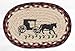 7.5 x 11 in. OMSP-319 Amish Buggy Printed Oval Swatch