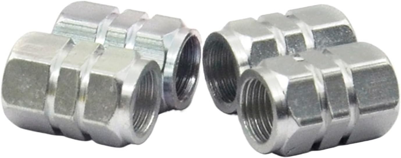 1Pcs Aluminum Car Vehicle Wheel Tire Valve Stem Caps Dust Covers Auto Motorcycle Airtight Stem Bicycle Air Caps Styling(White-3)