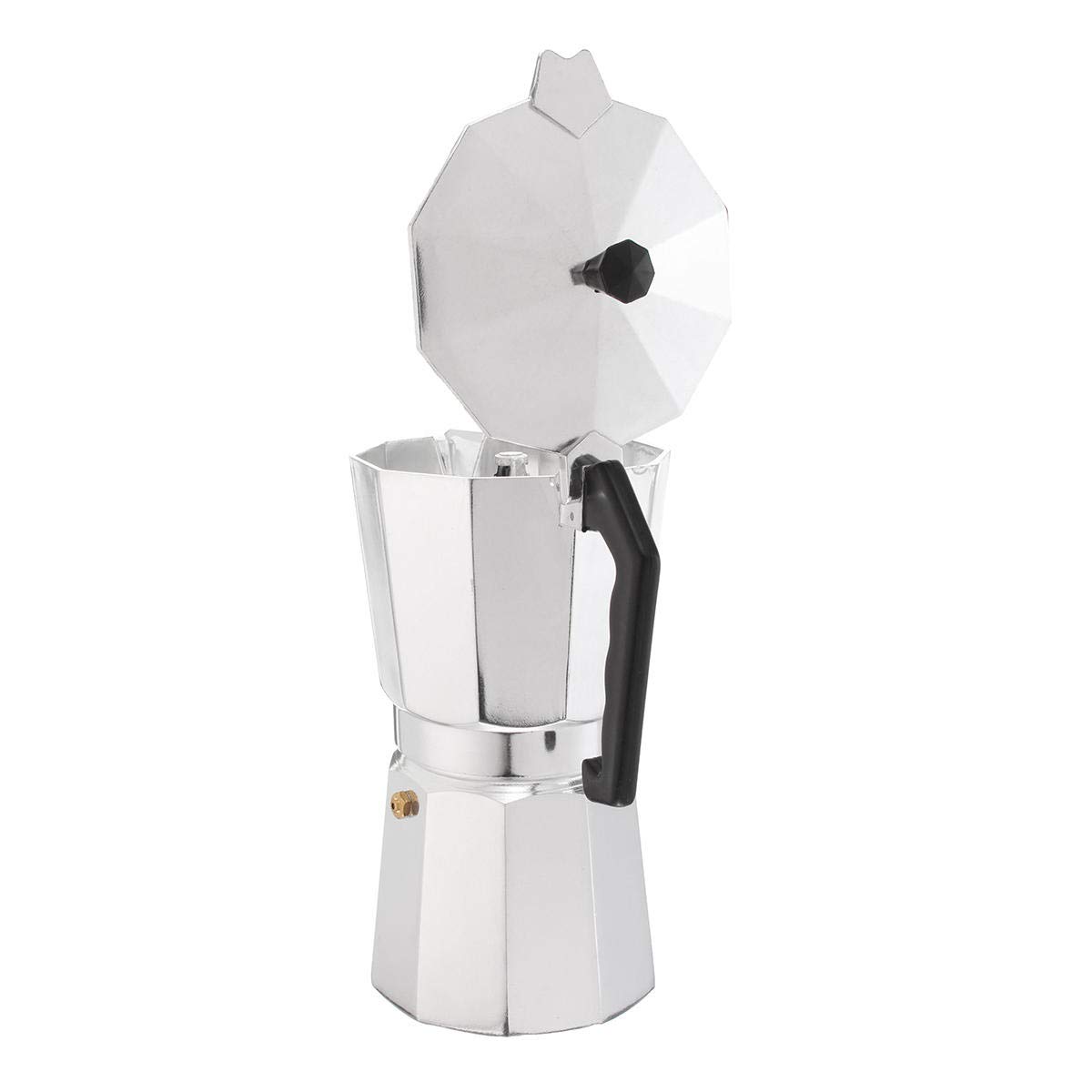 KingLan 3/6/9/12 Tazas Aluminio Espresso Moka Percolator Cafetera Portátil Stovetop Home DIY -600Ml