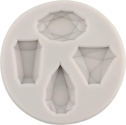 Miniatura 7 de Sijiangmold Mini moldes de silicona con gemas y perlas, broche, para fondant, bolas de semiesfera, molde de chocolate para decoración de pasteles,