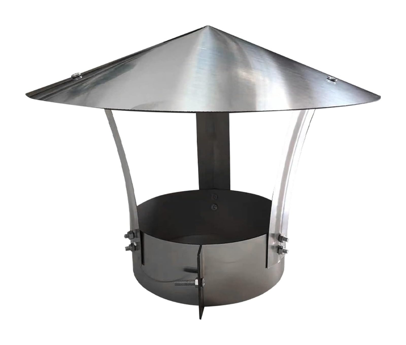 PBWERIGL Stainless Steel Roof Ventilator, Stainless Steel Chimney Cowl Rain Cap(D25cm*45cm/9.84in*17.72in)