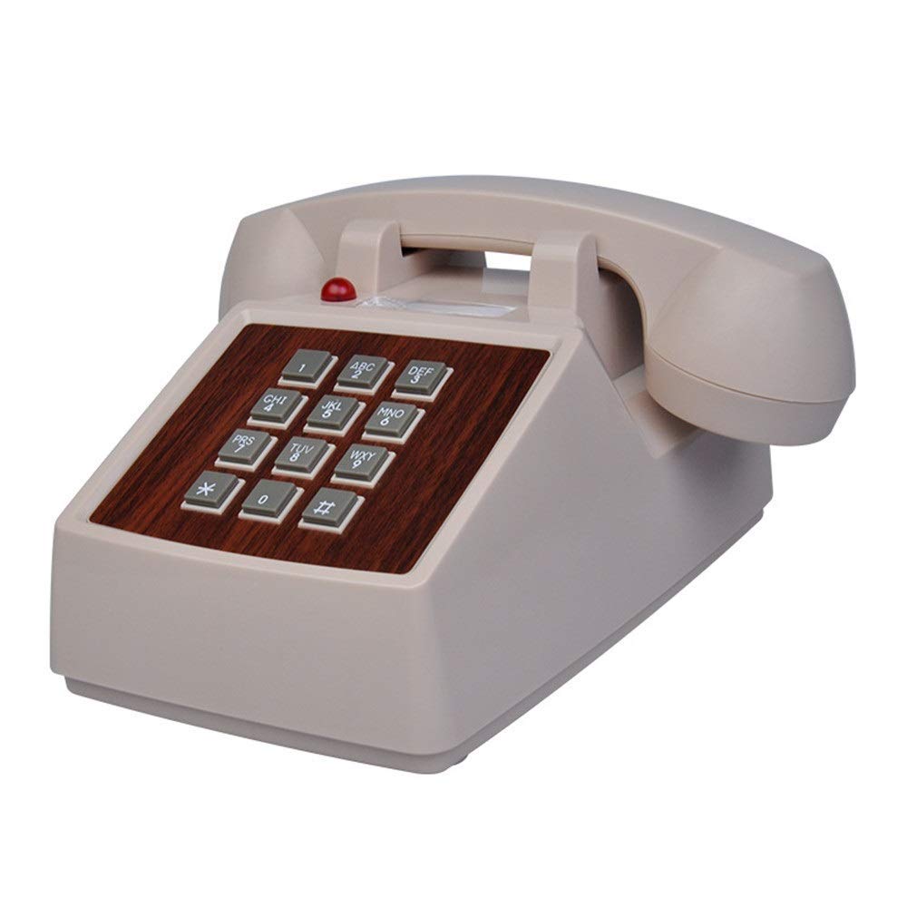 Telefony z tarczą obrotową Retro telefon stacjonarny na biurko, przewodowy do domu i wystroju, białe kreatywne telefony ，Telefon w stylu vintage