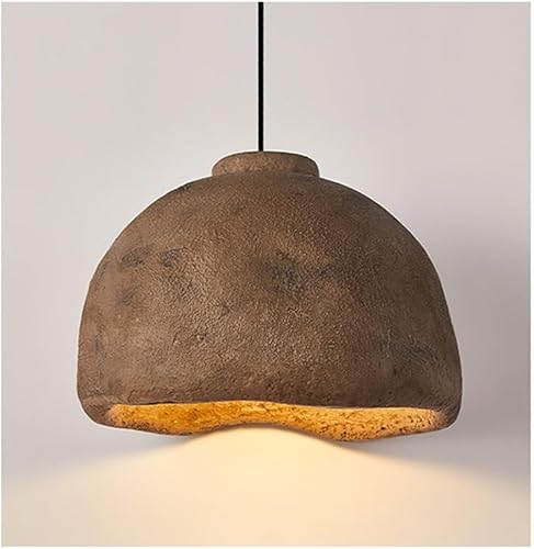 Lámpara colgante de resina retro hecha a mano, decoración antigua de interiores, lámpara colgante grande compatible con sala de estar, cocina, isla,