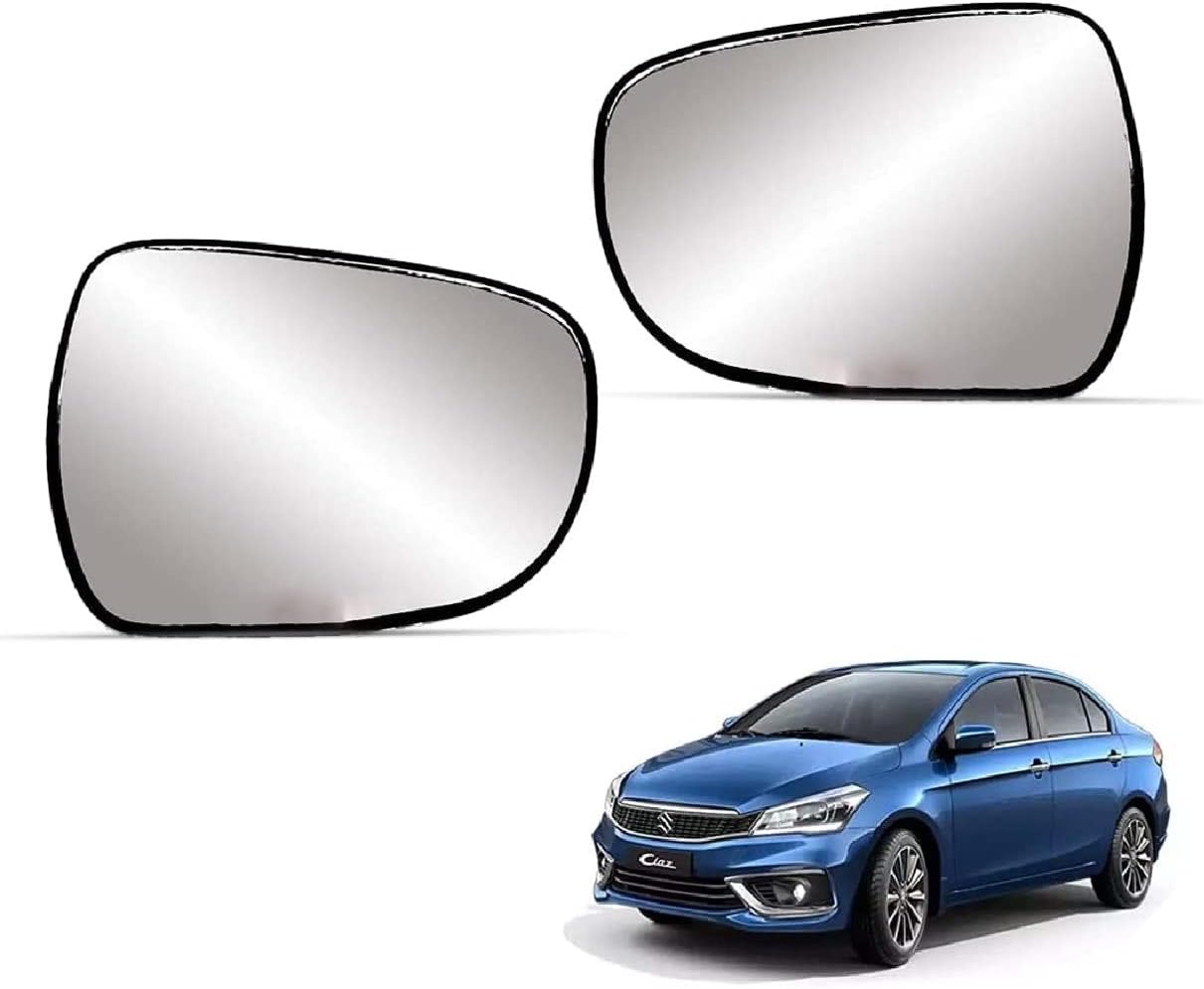 AutoPop Left & Right Side ORVM Mirror Glass Plate for Maruti Suzuki Ciaz 2014-2022