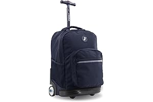J World New York Rolling Backpack: Conquer Space with Style