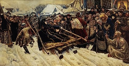 Impression d'affiches Boyarina Morozova par Surikov toile 60x90cm