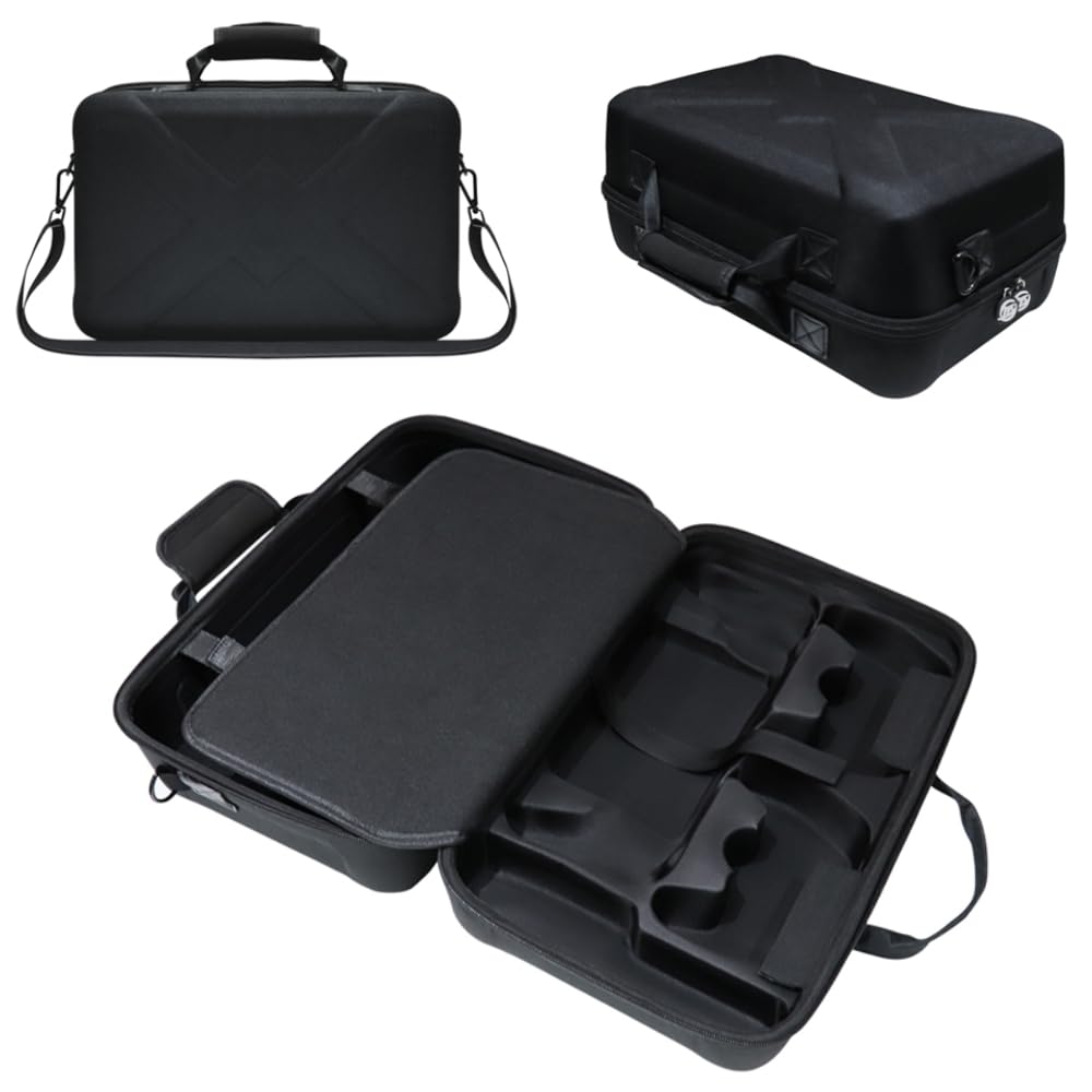 BeisDirect Custodia da viaggio per console PS5 Slim, custodia protettiva rigida in EVA antiurto con tracolla per PS/Playstation Portal Console Accessori, Nero , Custodia per il trasporto
