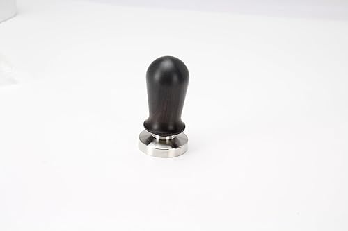 Miniatura 9 de DIBTSA Manipulación espresso de 2.087in, manipulación de café con mango de madera y base plana de acero inoxidable 304 con resorte