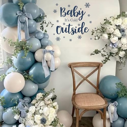 Vinilo decorativo Baby It's Cold Outside con copos de nieve miniatura 2